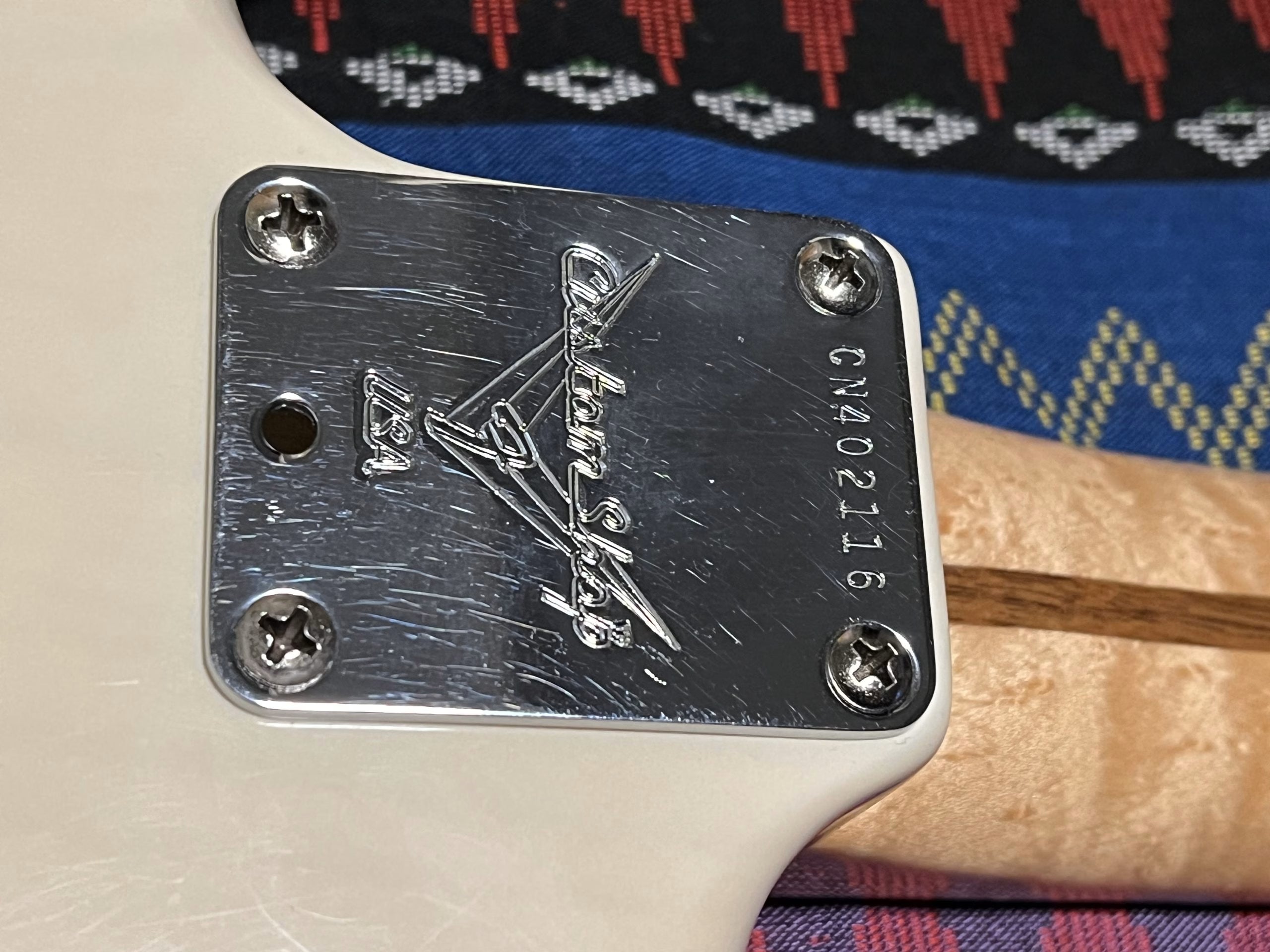 SOLD - 1996 Fender Custom Shop American Classic NOS Stratocaster White Blonde