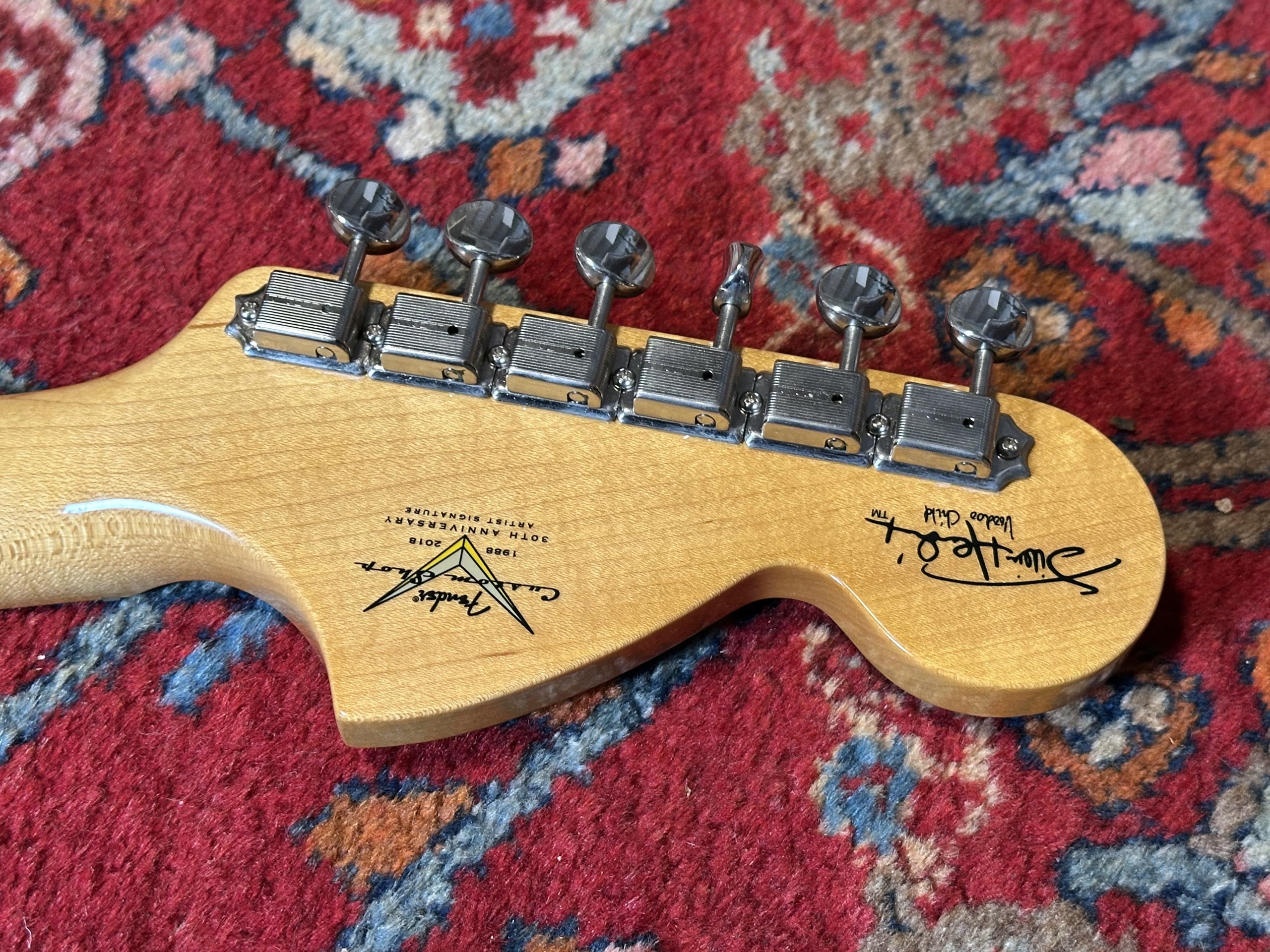 SOLD - 2018 Fender Custom Shop Voodoo Child Hendrix Signature NOS Stratocaster Olympic White