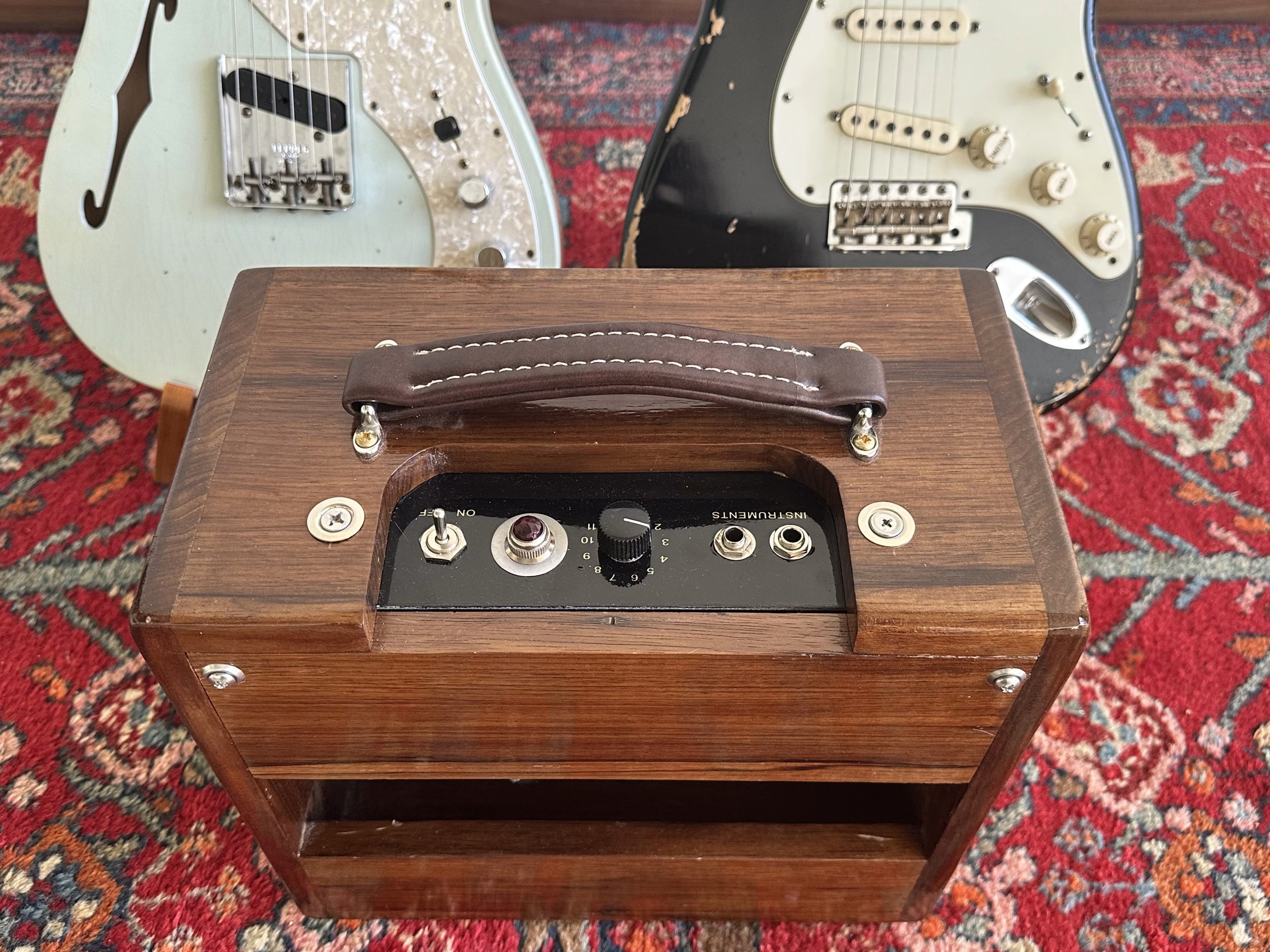 IFNESS Handbuilt Fender Champ based Amp African Oak wood