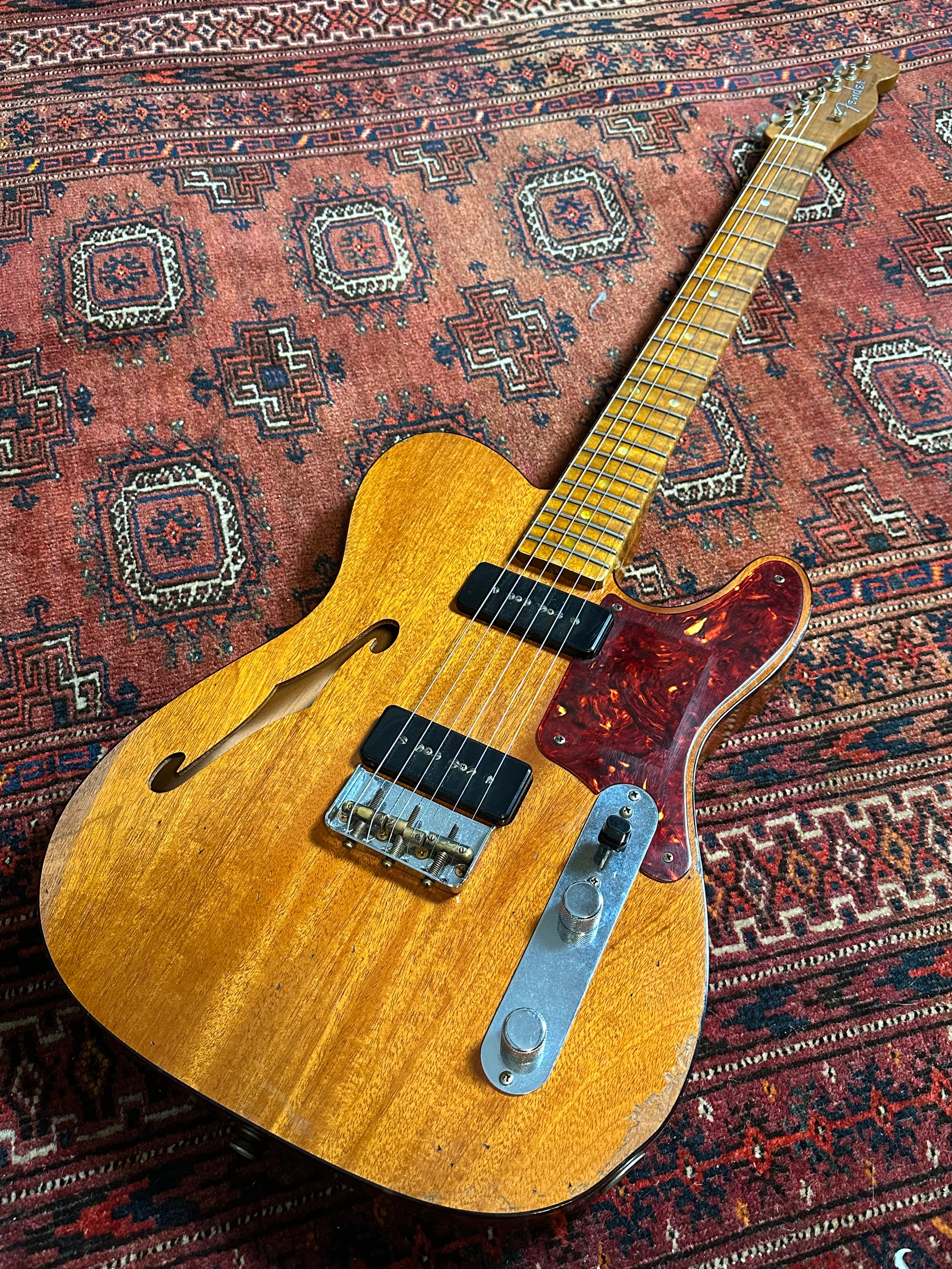 SOLD – 2020 Fender Custom Shop Limited Edition P90 Relic Thinline Telecaster Aged Natural