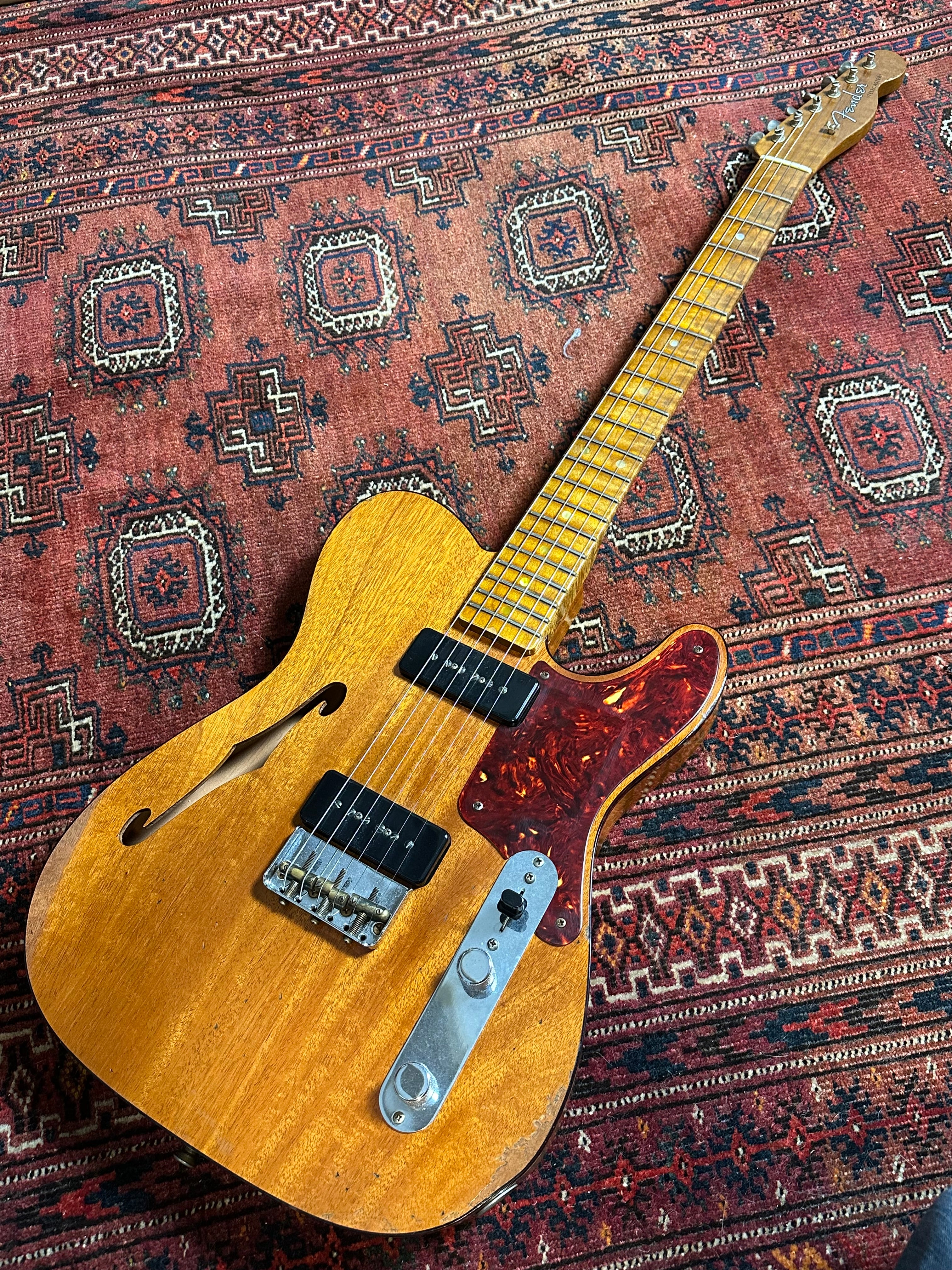 SOLD – 2020 Fender Custom Shop Limited Edition P90 Relic Thinline Telecaster Aged Natural