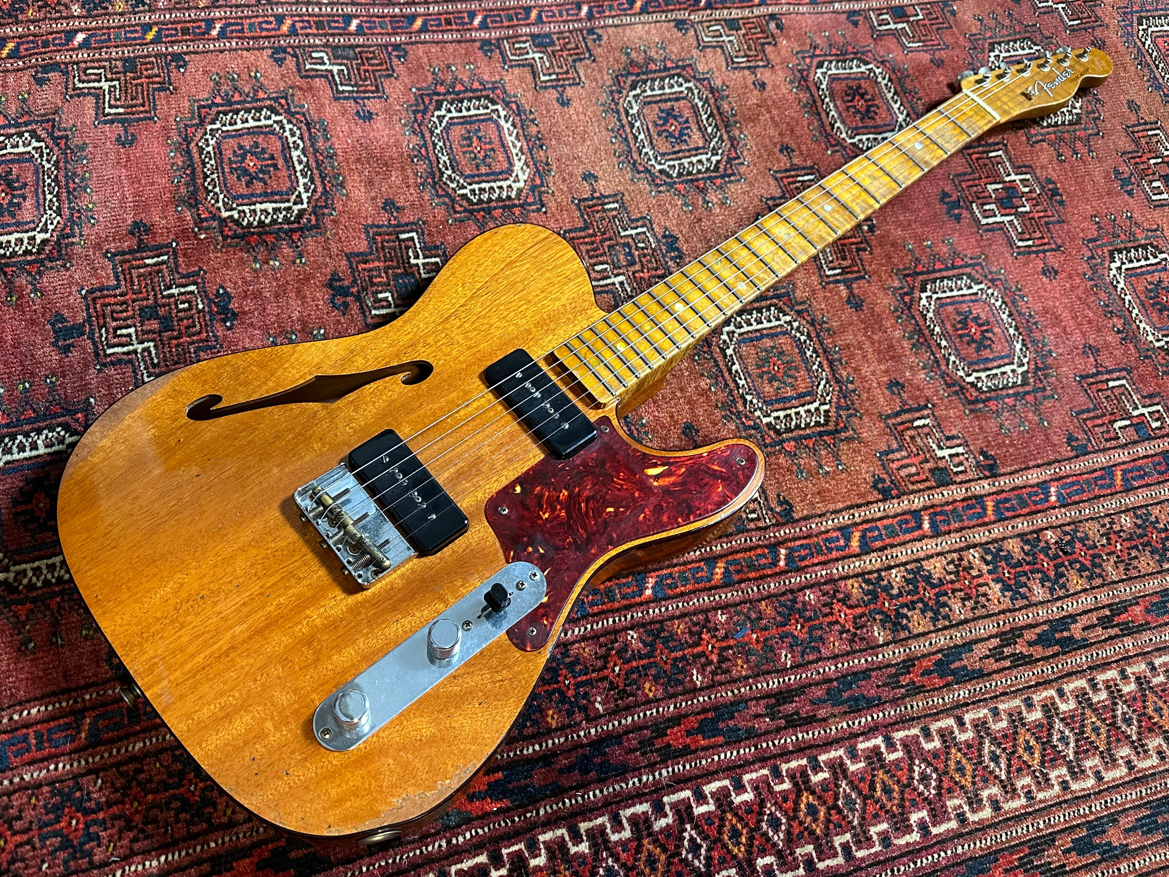 SOLD – 2020 Fender Custom Shop Limited Edition P90 Relic Thinline Telecaster Aged Natural