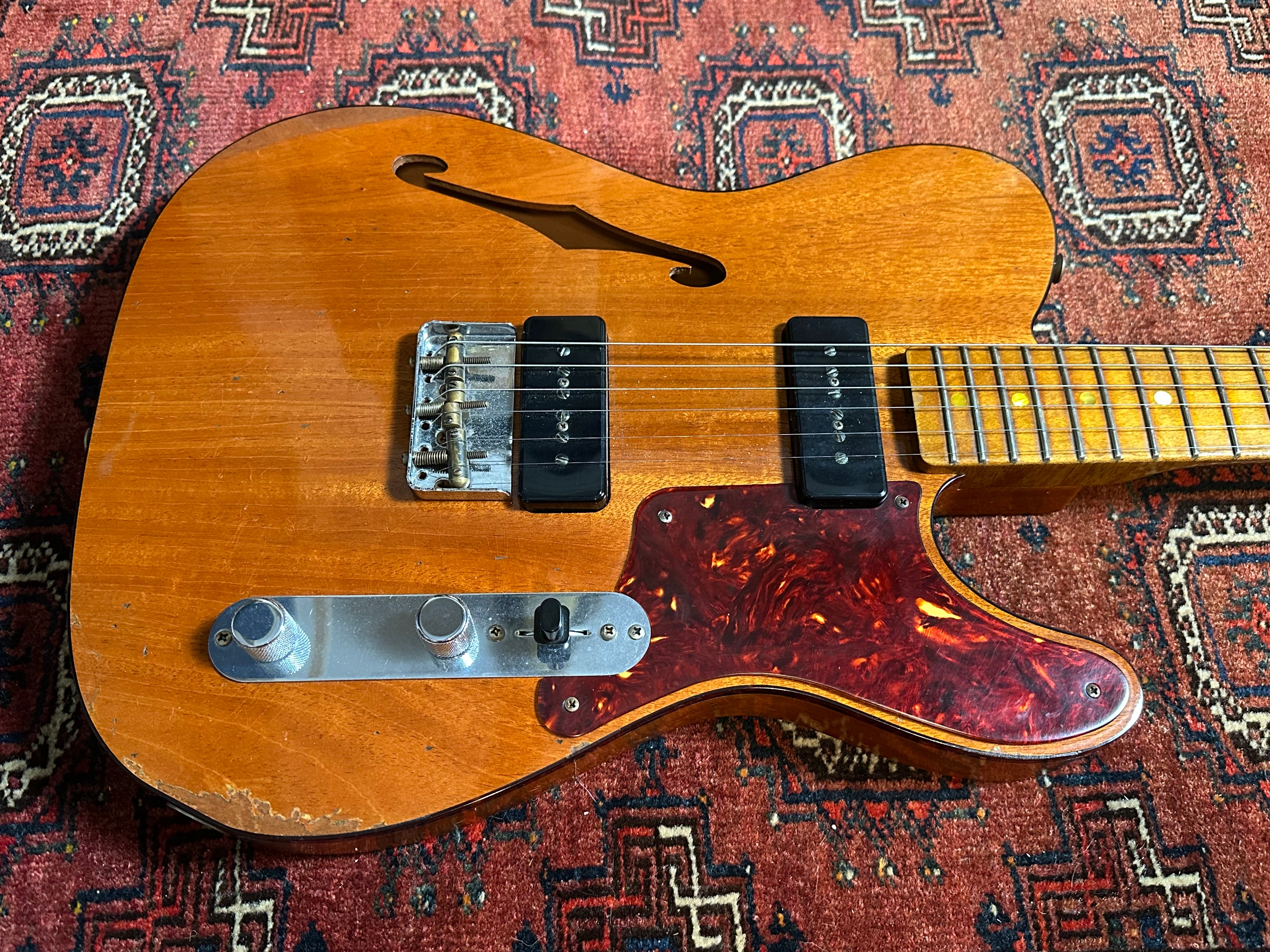 SOLD – 2020 Fender Custom Shop Limited Edition P90 Relic Thinline Telecaster Aged Natural
