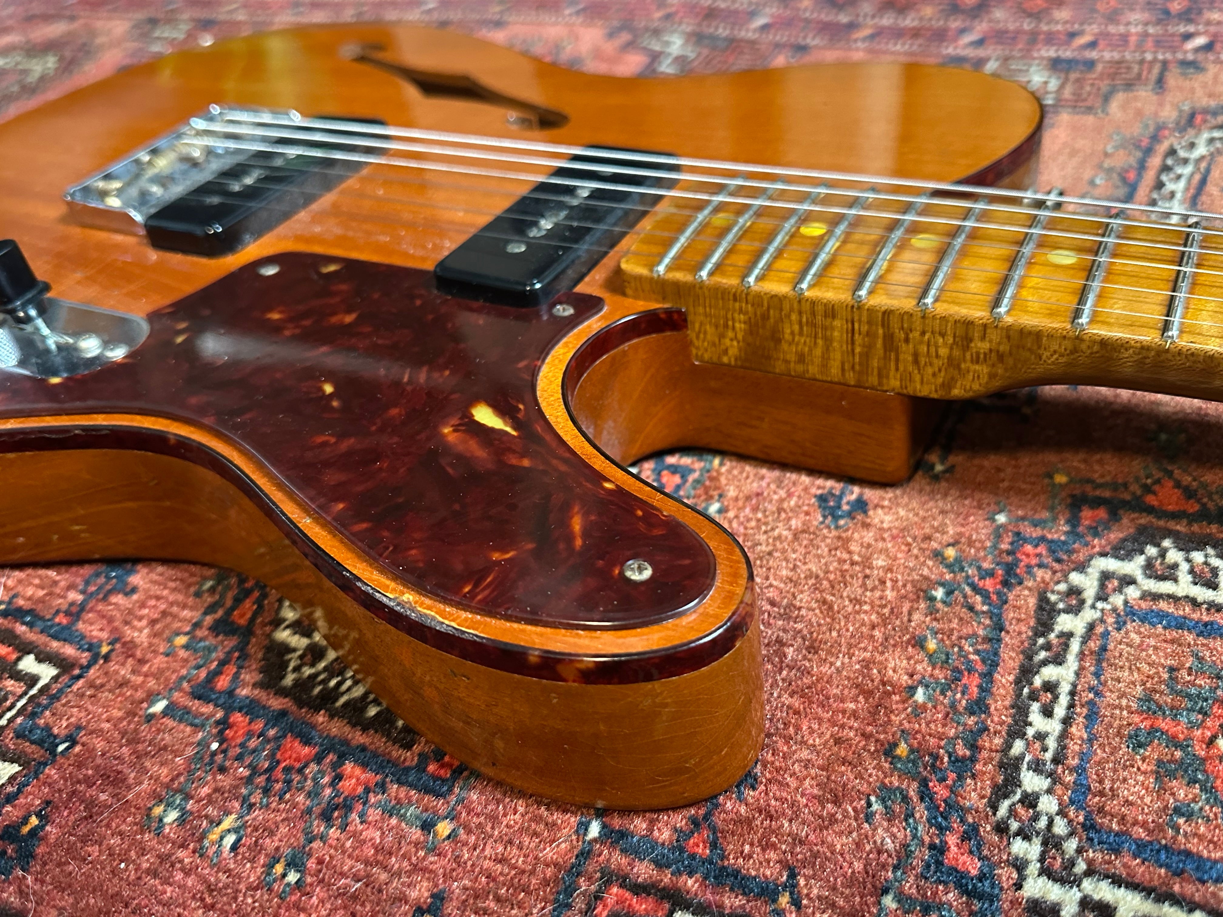 SOLD – 2020 Fender Custom Shop Limited Edition P90 Relic Thinline Telecaster Aged Natural