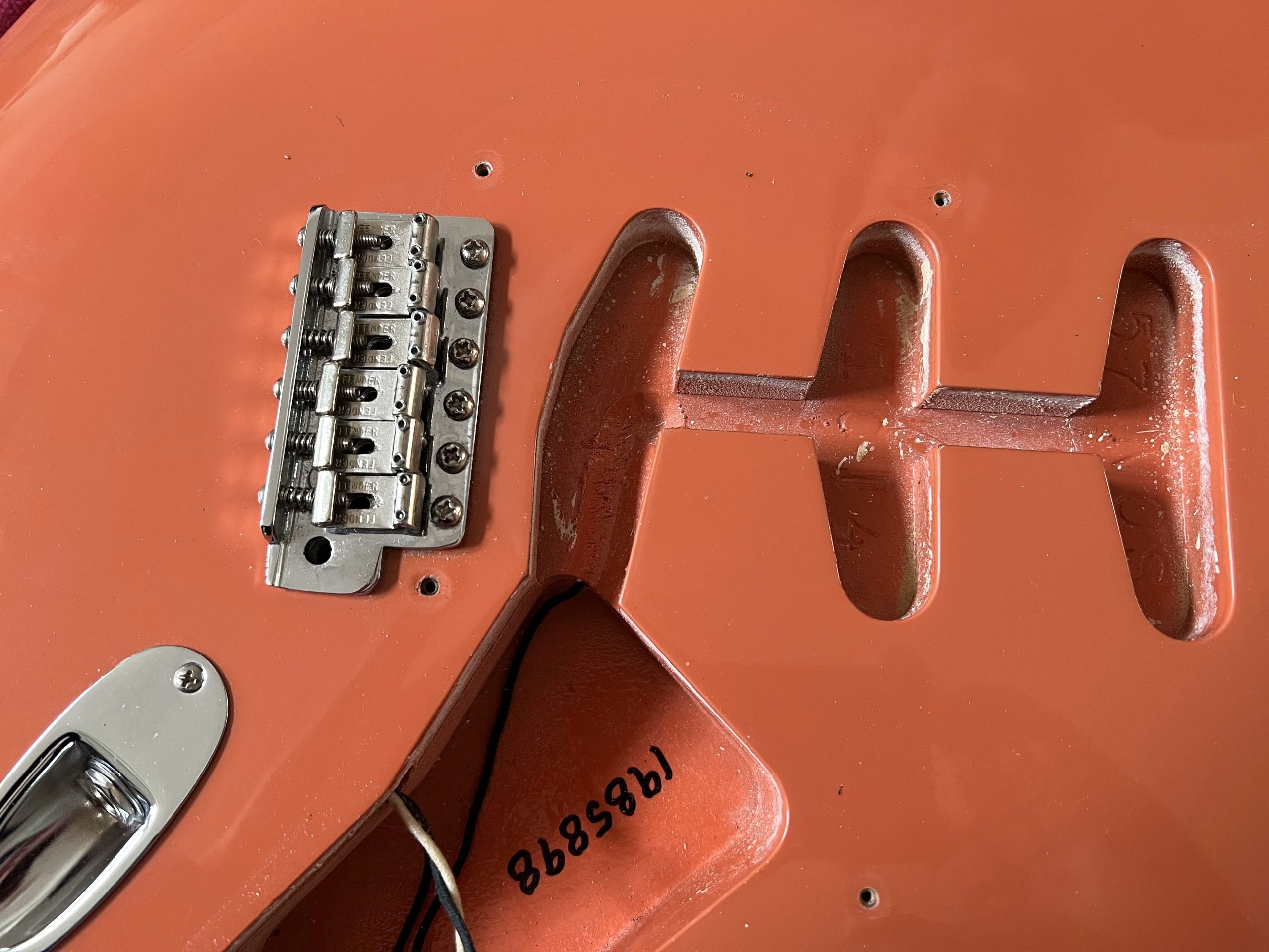 SOLD - 2004 Fender Custom Shop 57 California Beach Limited Edition NOS Stratocaster Coral Sunset