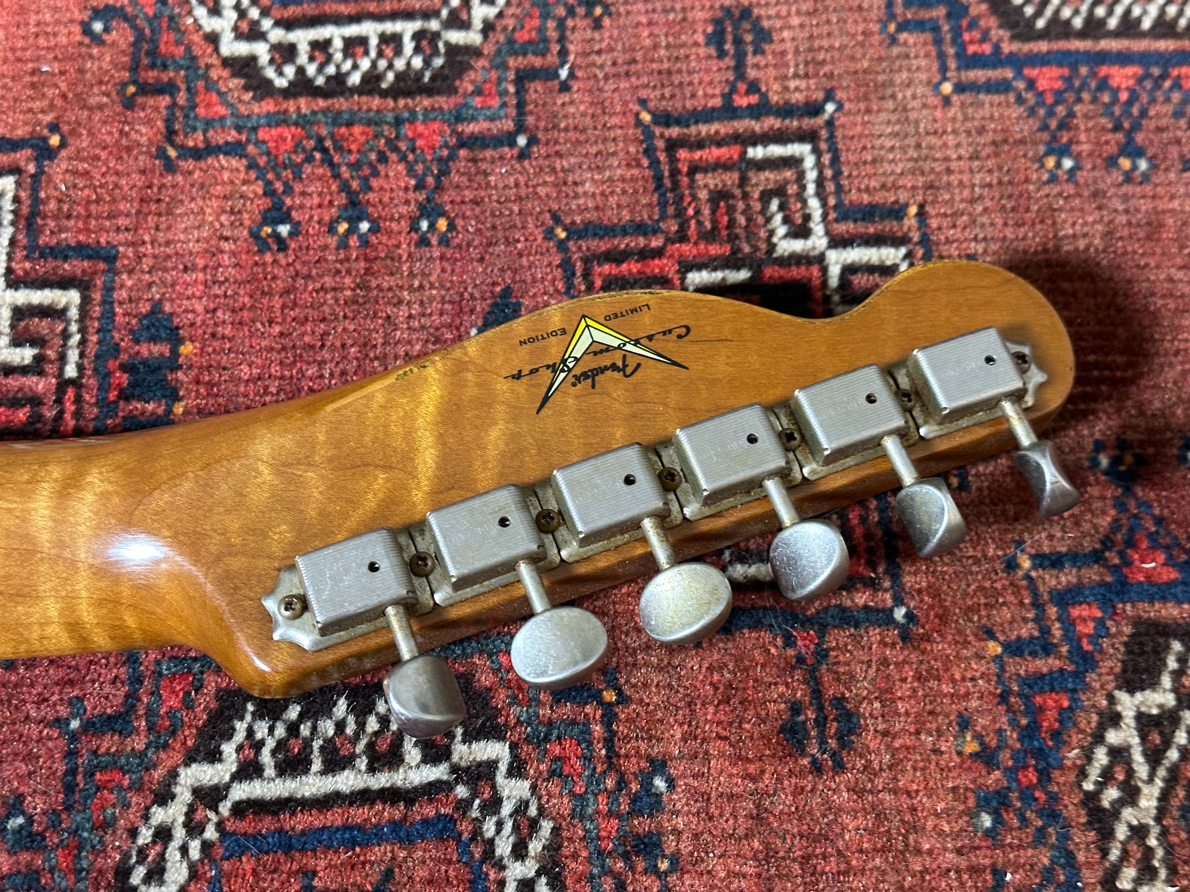 SOLD – 2020 Fender Custom Shop Limited Edition P90 Relic Thinline Telecaster Aged Natural