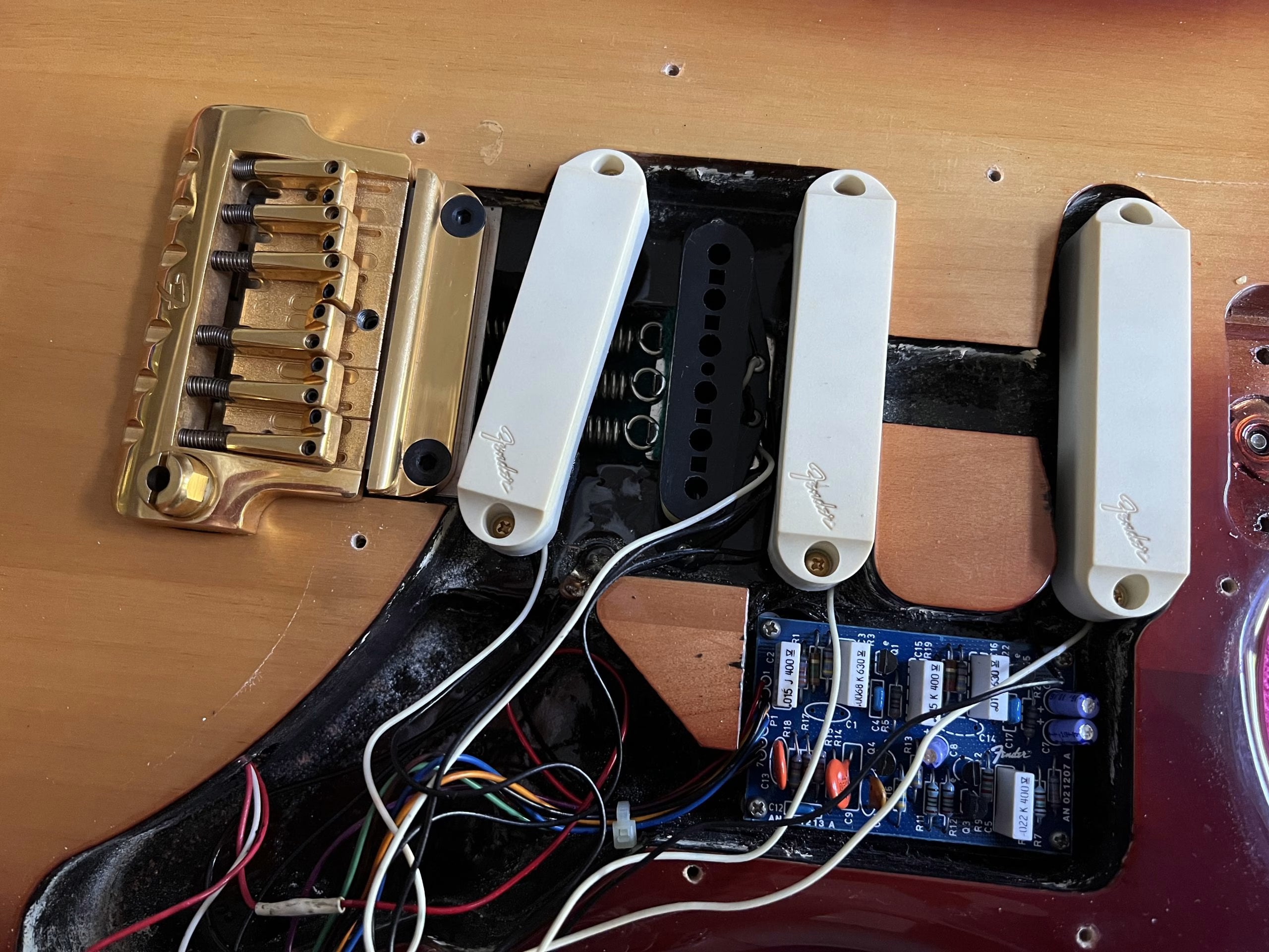 SOLD - 1983 Gold Elite Stratocaster Sienna Sunburst