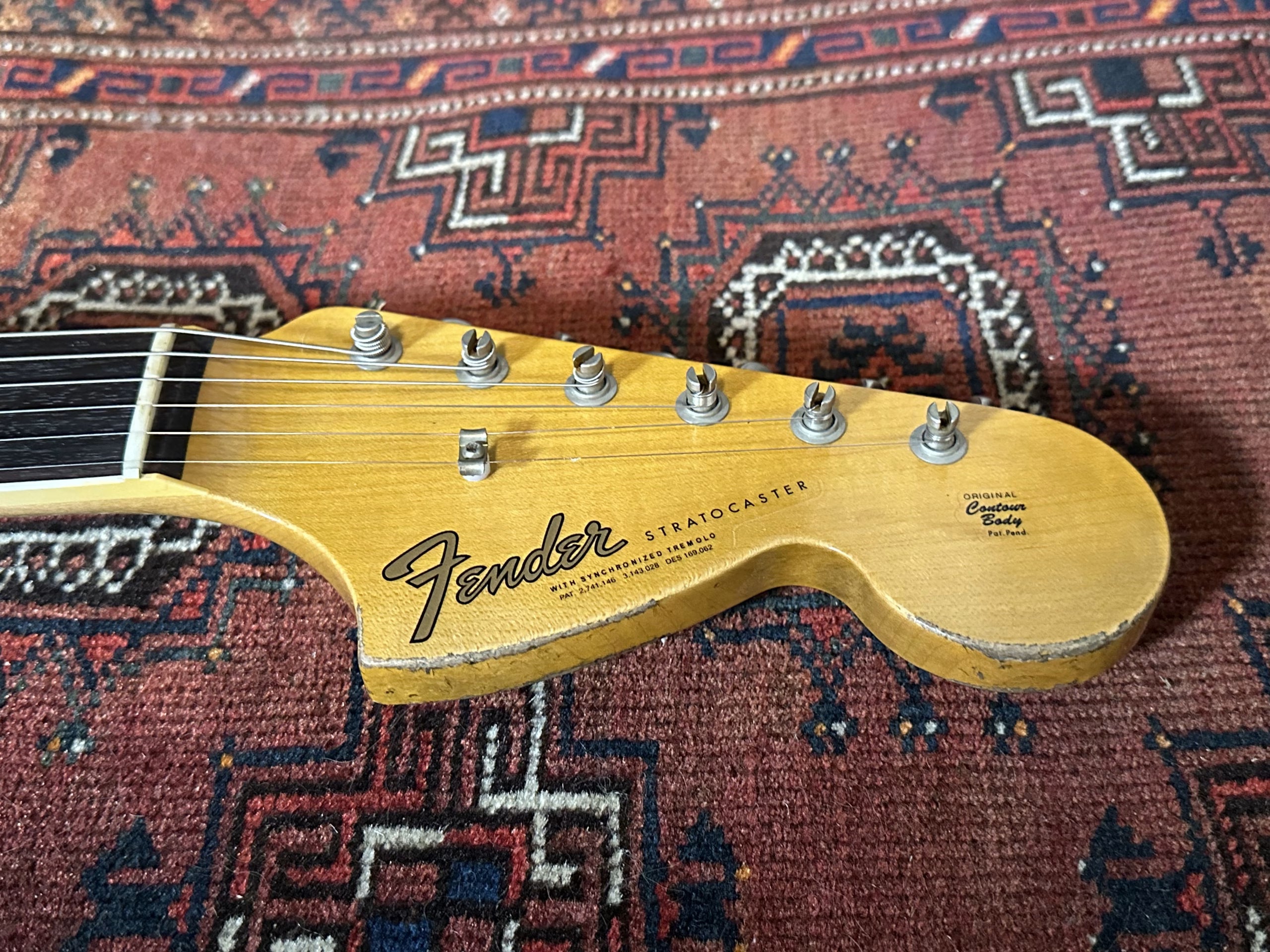 SOLD - Fender Custom Shop '67 LTD NAMM Heavy Relic Stratocaster 2019 Vintage White over Sunburst