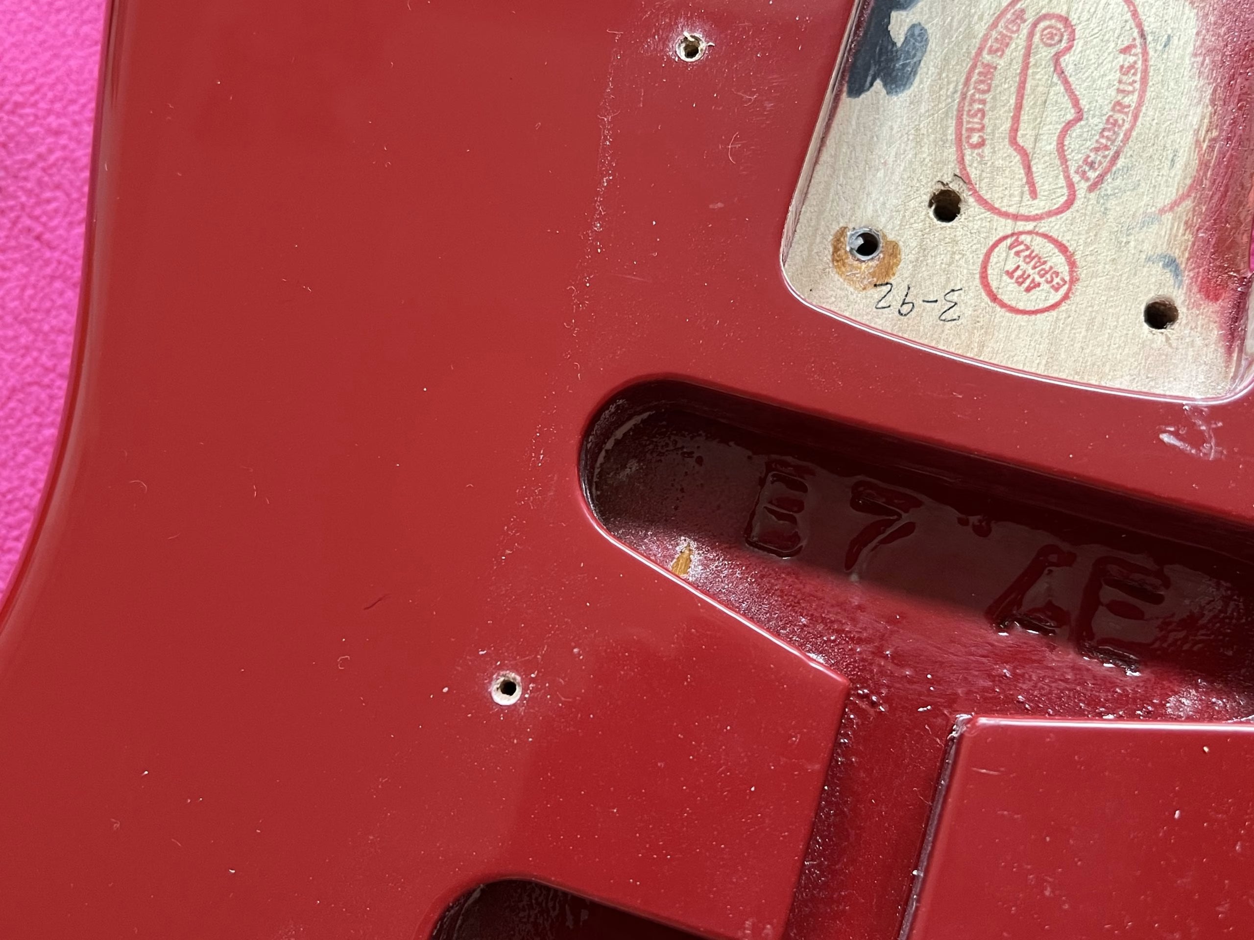 SOLD - 1992 Custom Shop 62 Stratocaster Dakota Red