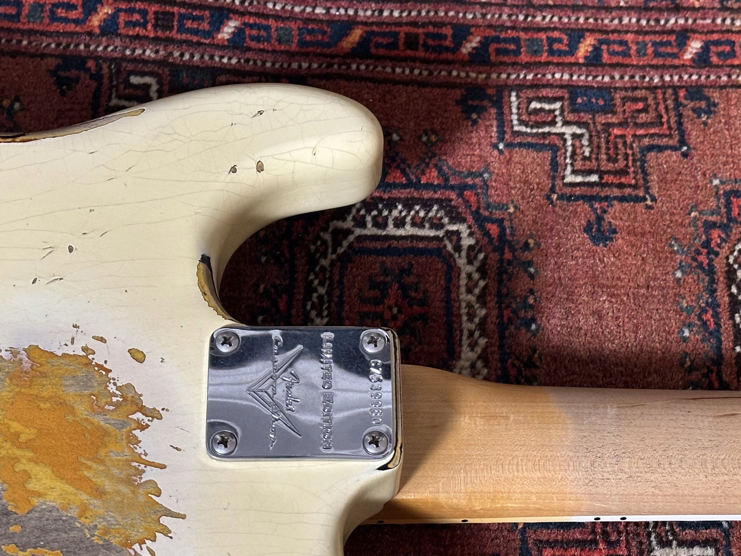 SOLD - Fender Custom Shop '67 LTD NAMM Heavy Relic Stratocaster 2019 Vintage White over Sunburst